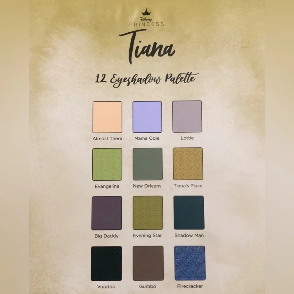 New Taste Beauty x Disney Princess 👸 Tiana Eyeshadow Palette